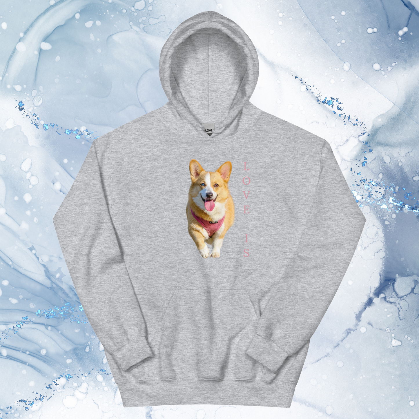 Love Is Hoodie for Men Gift For Women and Dog Lover