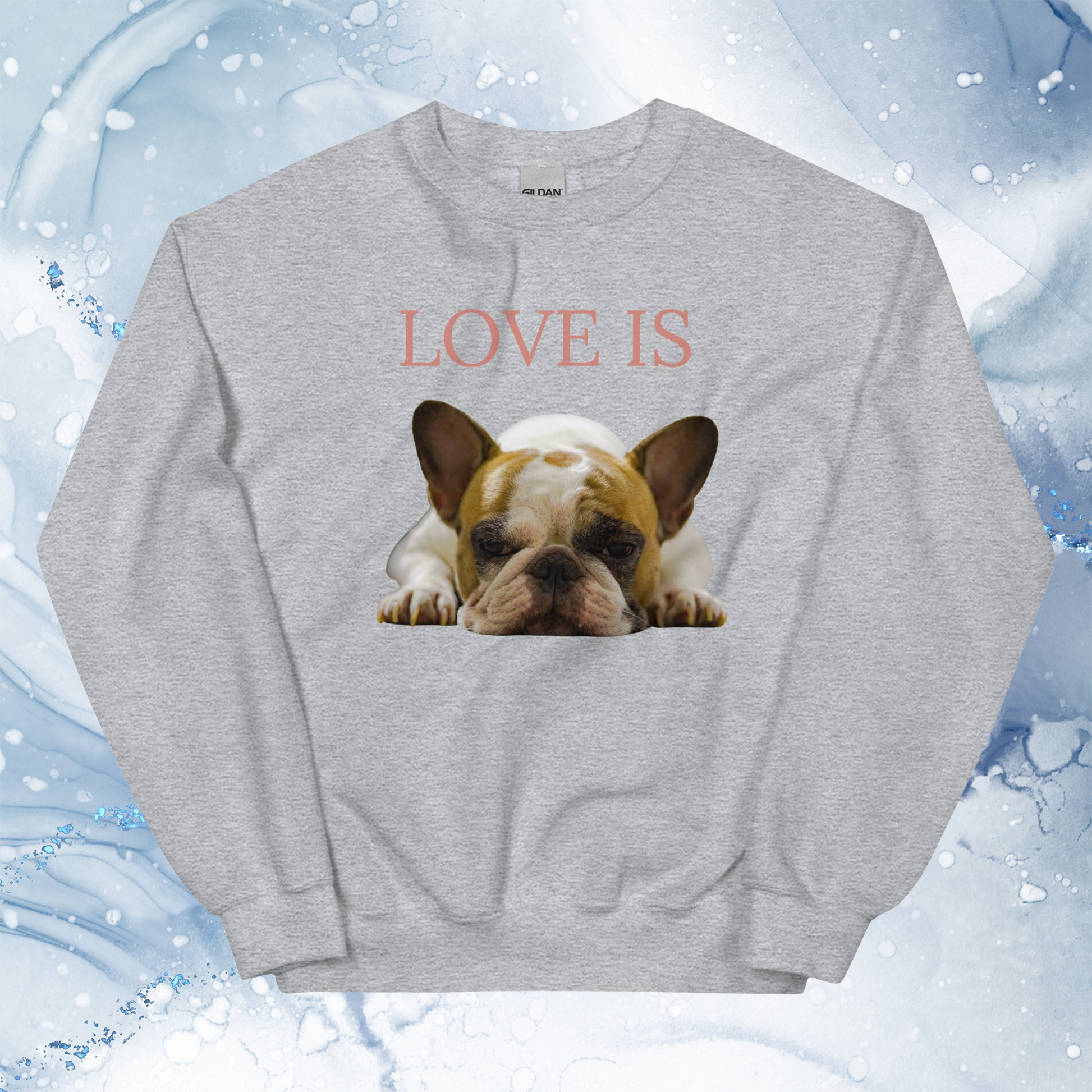 Love Is Sweatshirt for Men Gift For Women and Dog Lover