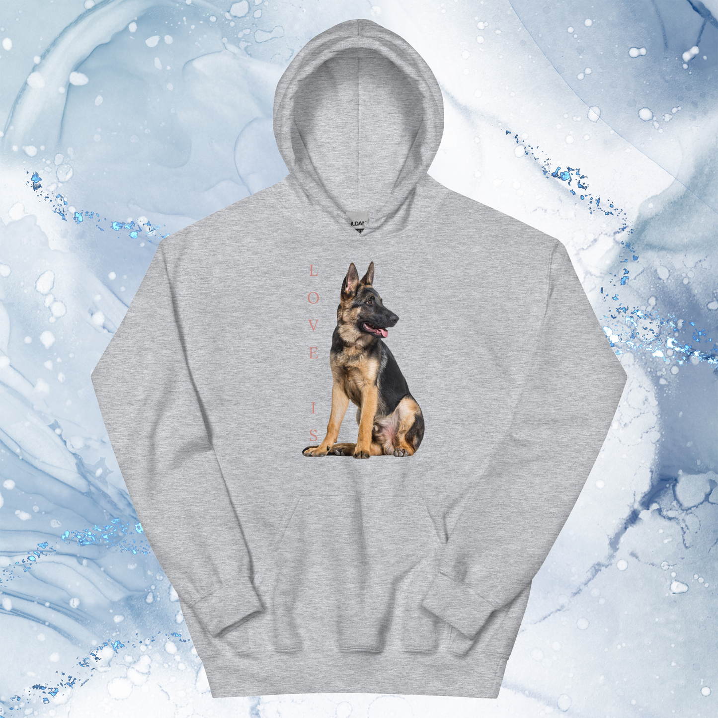 Love Is Hoodie for Men Gift For Women and Dog Lover