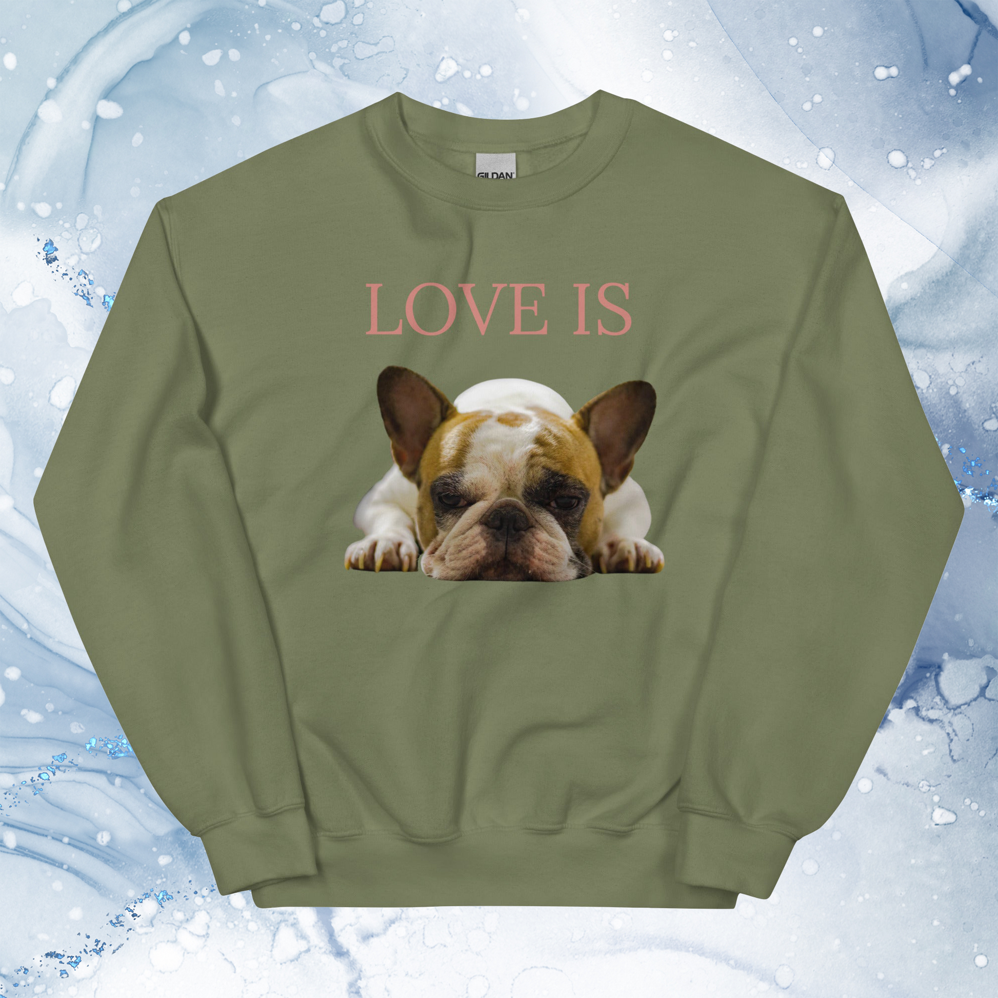 Love Is Sweatshirt for Men Gift For Women and Dog Lover