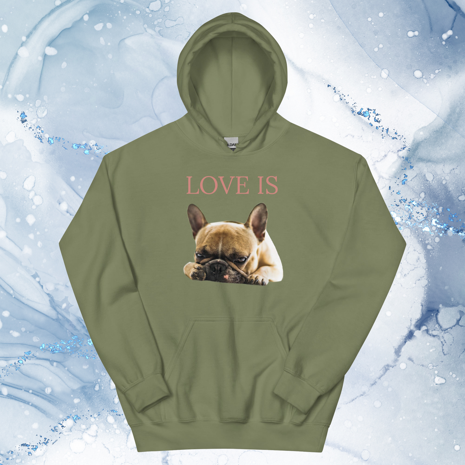 Love Is Hoodie for Men Gift For Women and Dog Lover