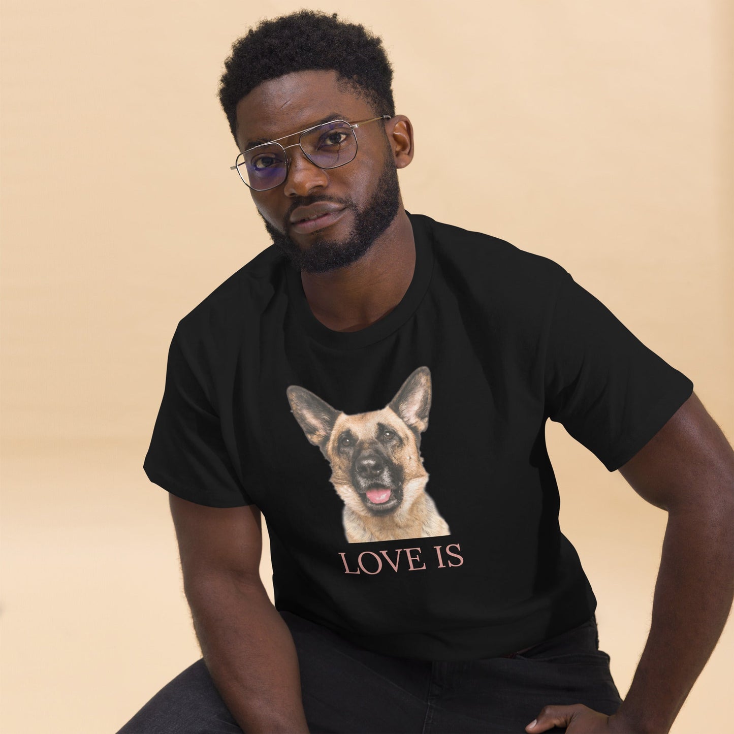 Love Is T-Shirt for Men Gift For Women and Dog Lover