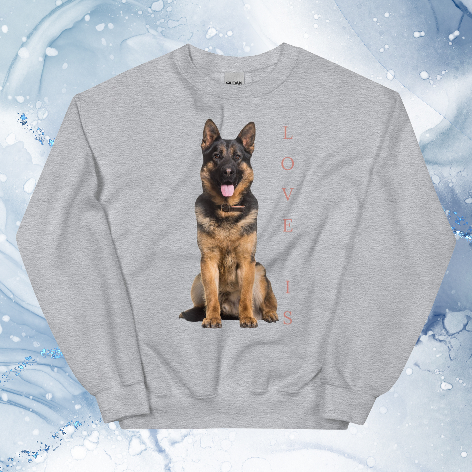 Love Is Sweatshirt for Men Gift For Women and Dog Lover