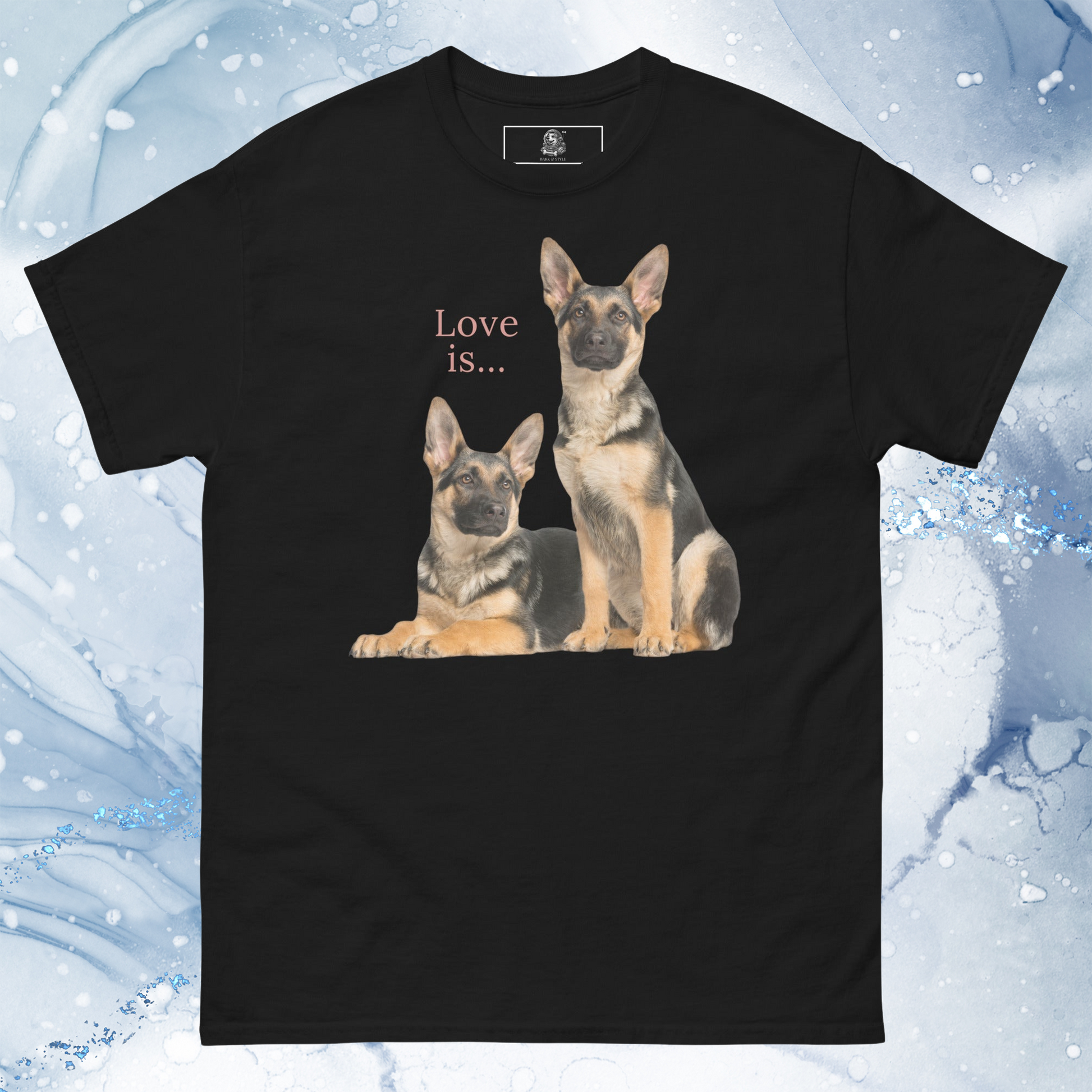 Love Is T-Shirt for Men Gift For Women and Dog Lover