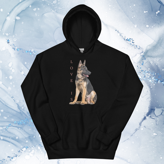 Love Is Hoodie for Men Gift For Women and Dog Lover