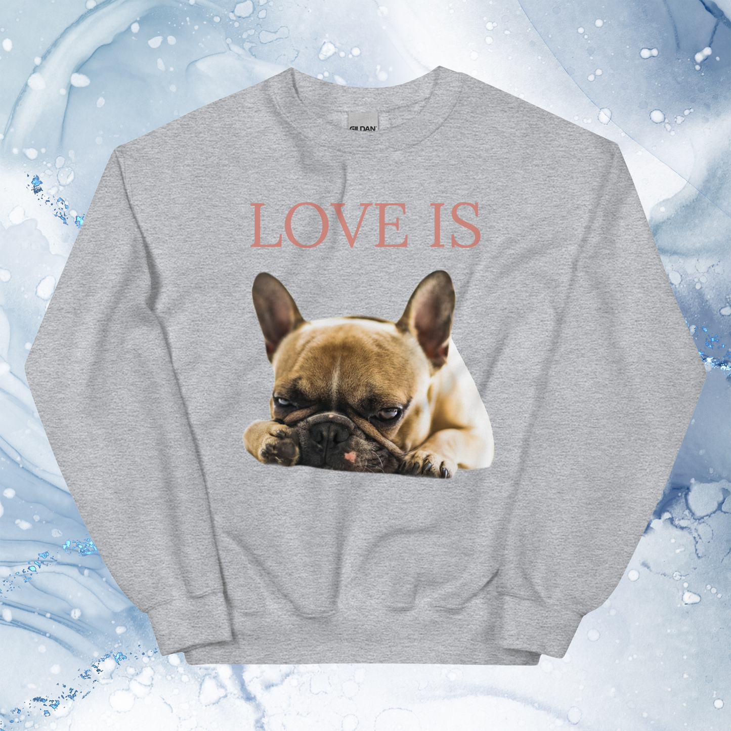 Love Is Sweatshirt for Men Gift For Women and Dog Lover