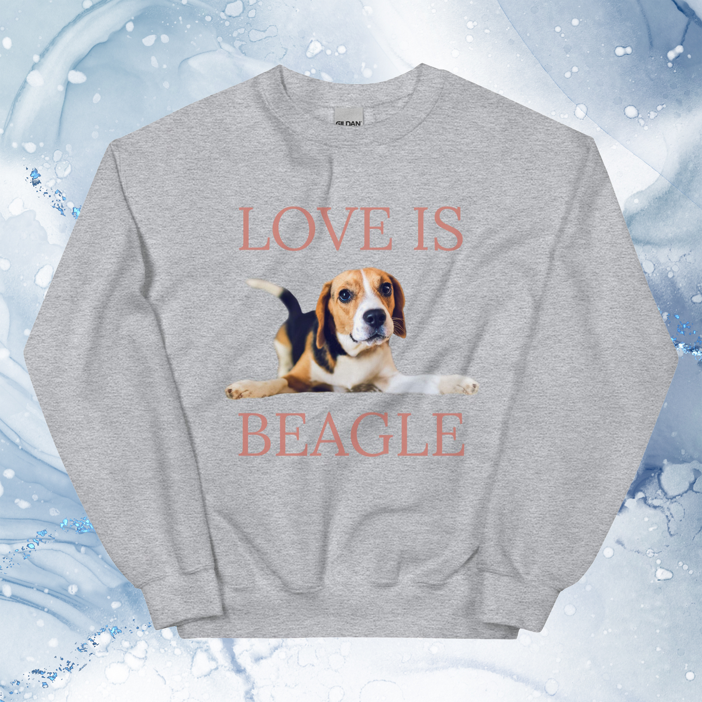 Love Is Sweatshirt for Men Gift For Women and Dog Lover