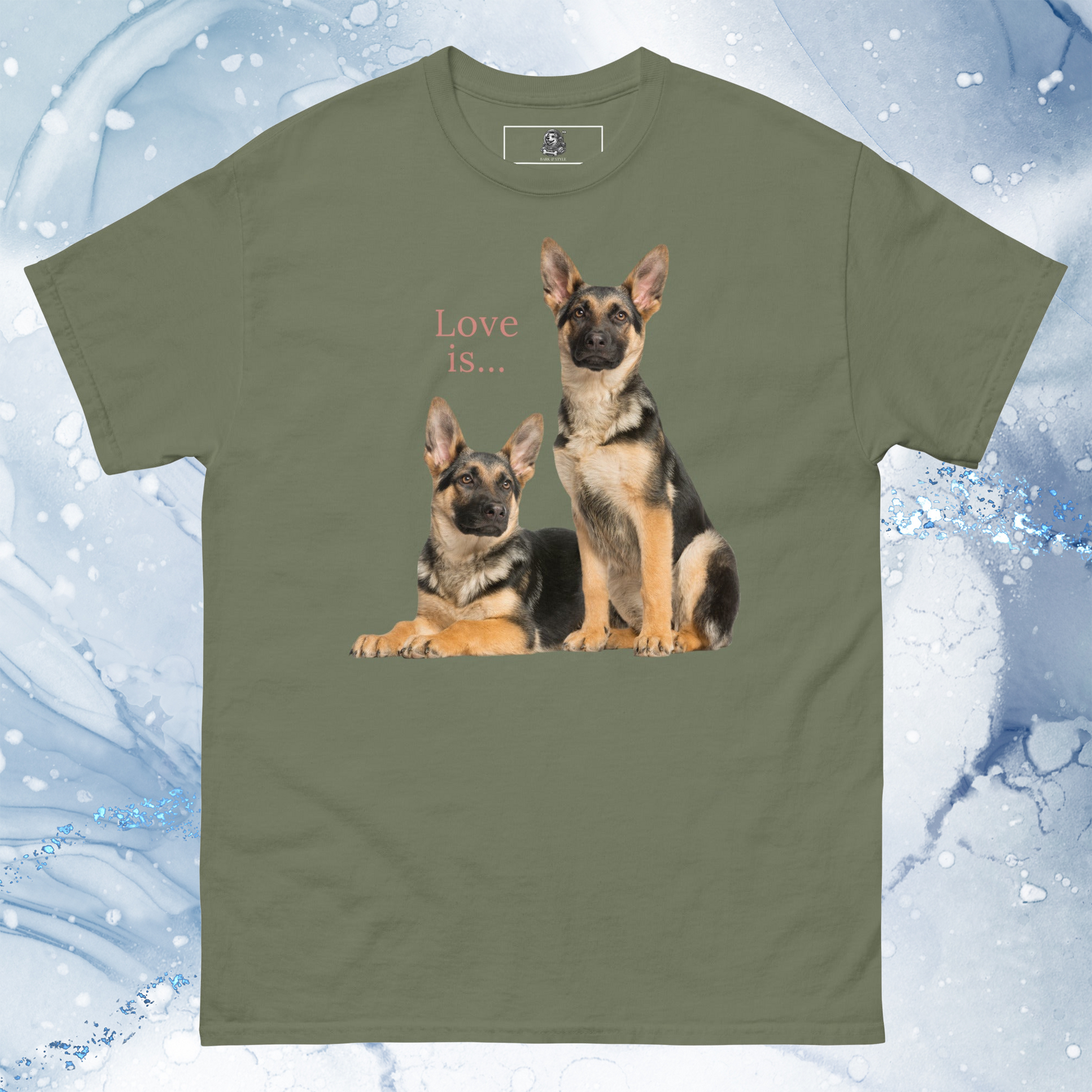 Love Is T-Shirt for Men Gift For Women and Dog Lover