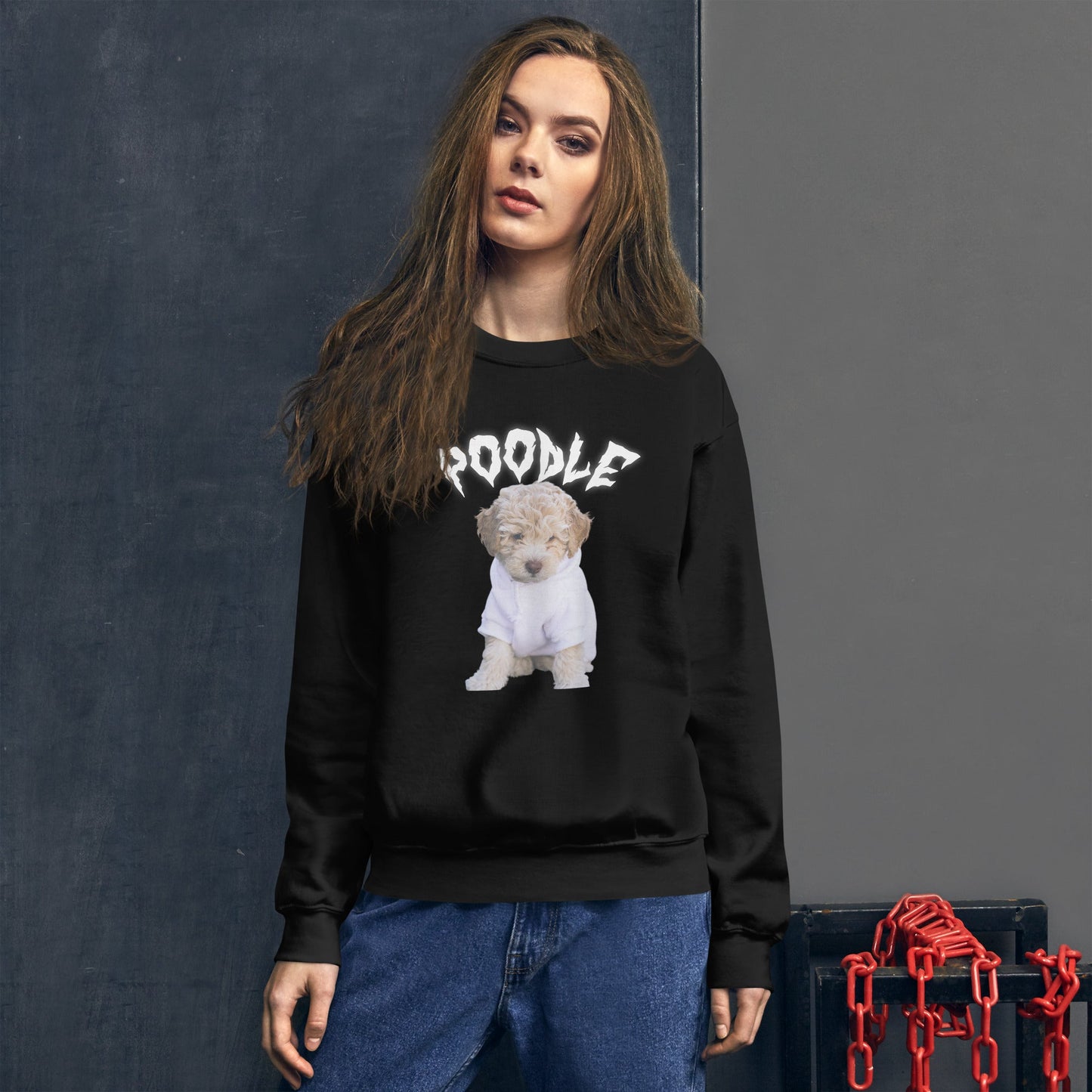 White Hell Sweatshirt for Men Gift For Women and Dog Lover