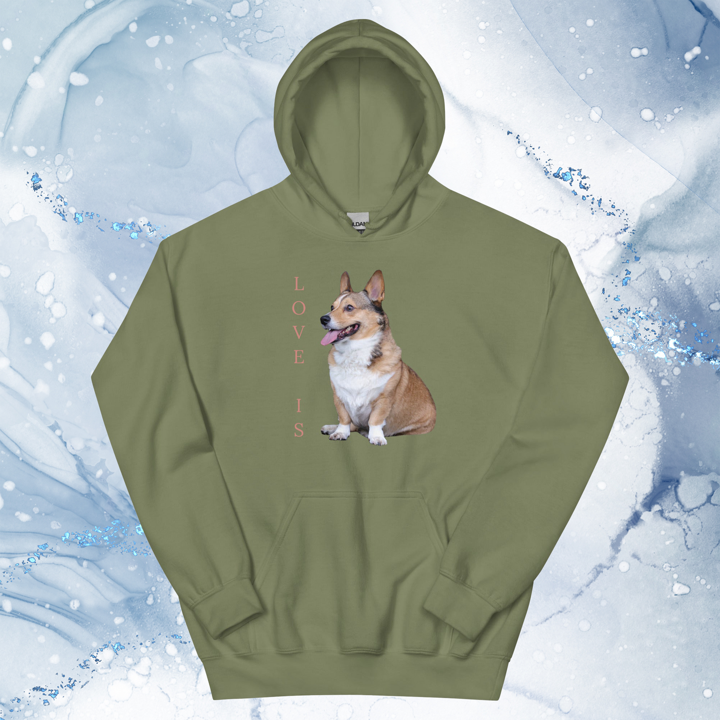 Love Is Hoodie for Men Gift For Women and Dog Lover