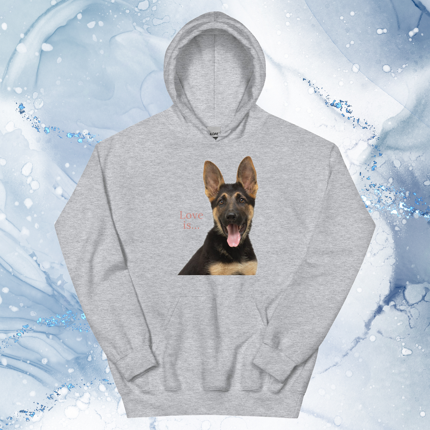 Love Is Hoodie for Men Gift For Women and Dog Lover