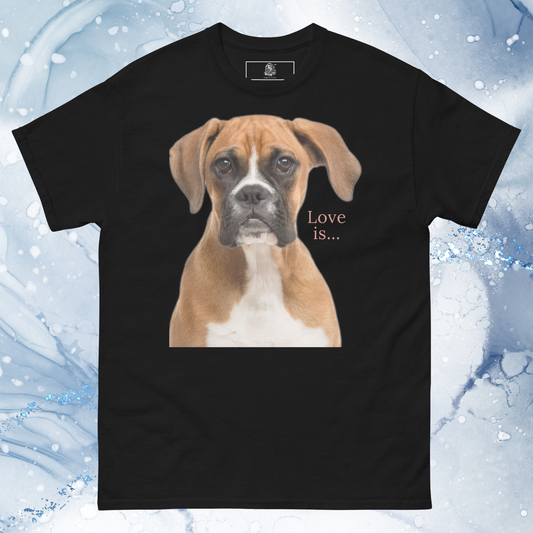 Love Is T-Shirt for Men Gift For Women and Dog Lover