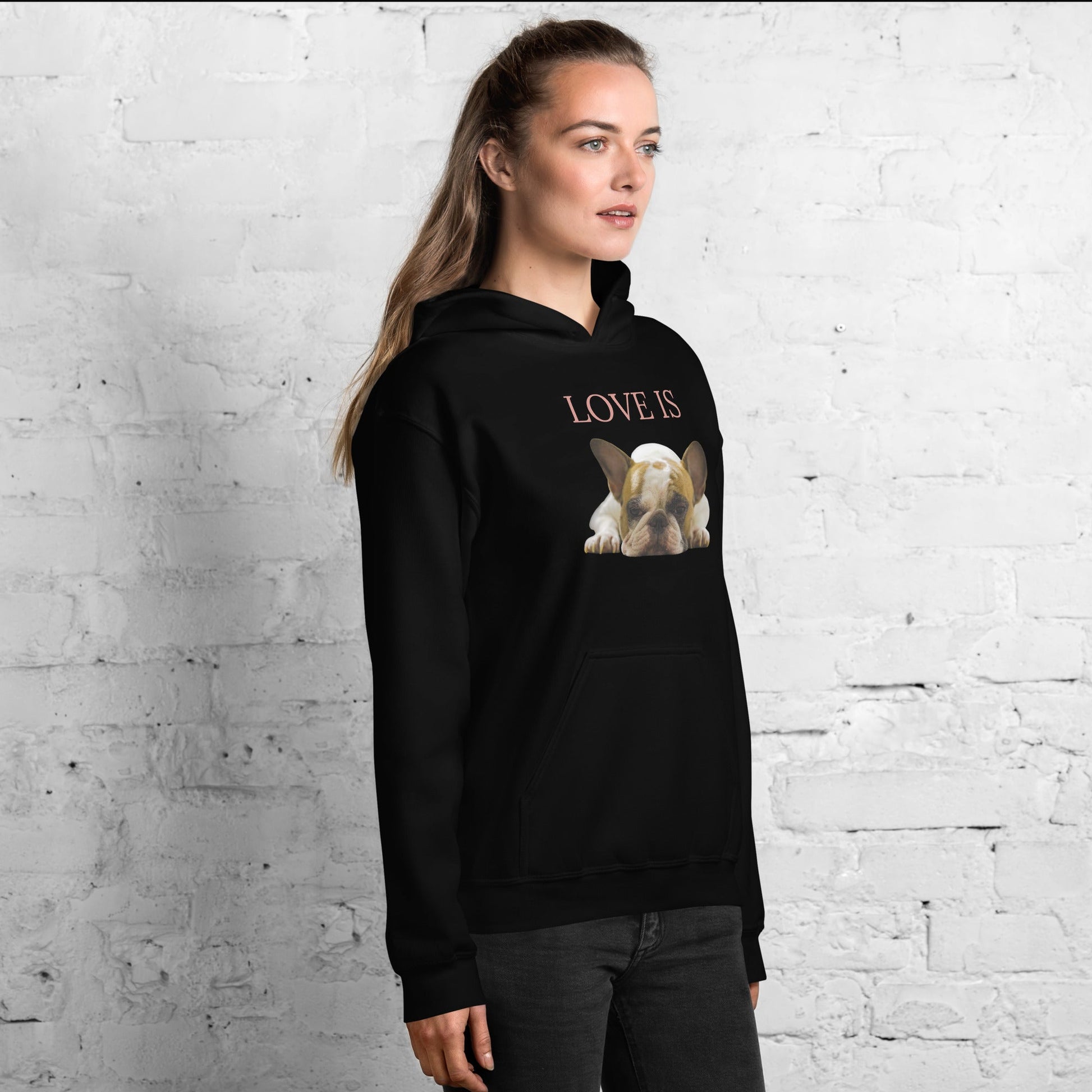 Love Is Hoodie for Men Gift For Women and Dog Lover