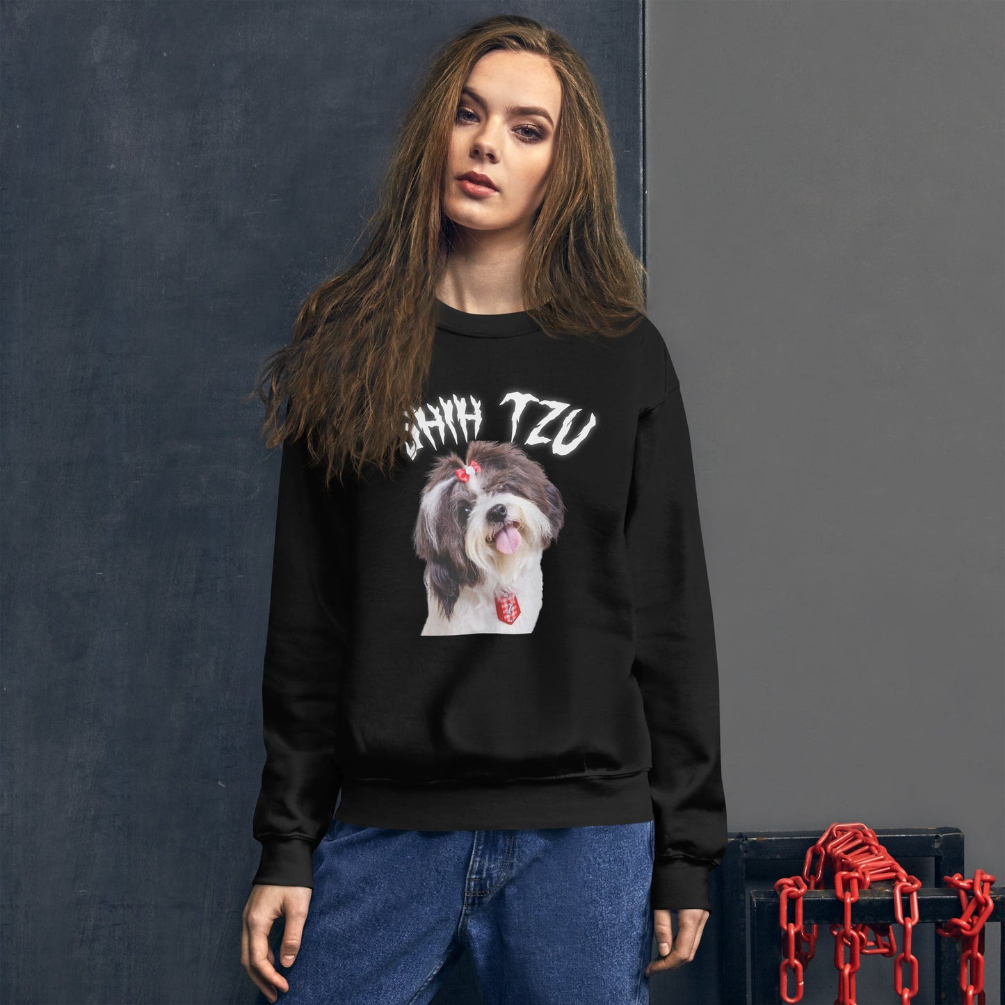 White Hell Sweatshirt for Men Gift For Women and Dog Lover