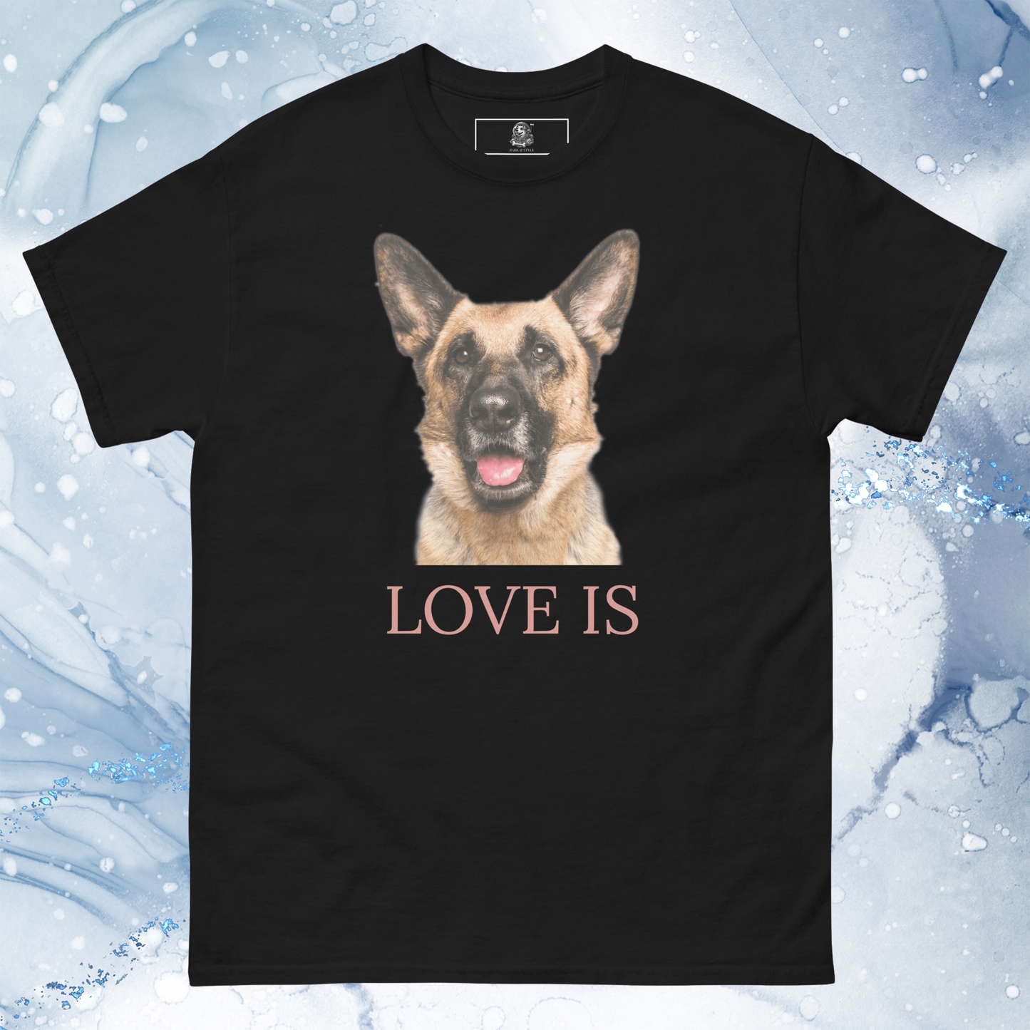 Love Is T-Shirt for Men Gift For Women and Dog Lover