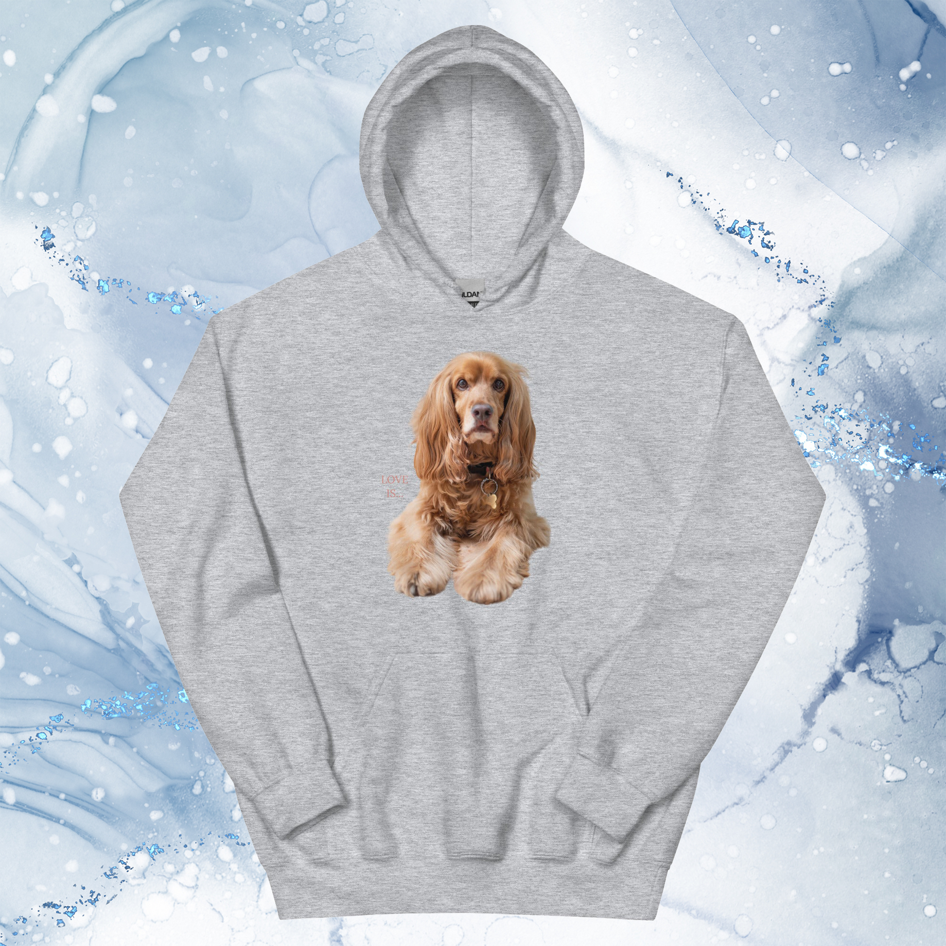 Love Is Hoodie for Men Gift For Women and Dog Lover