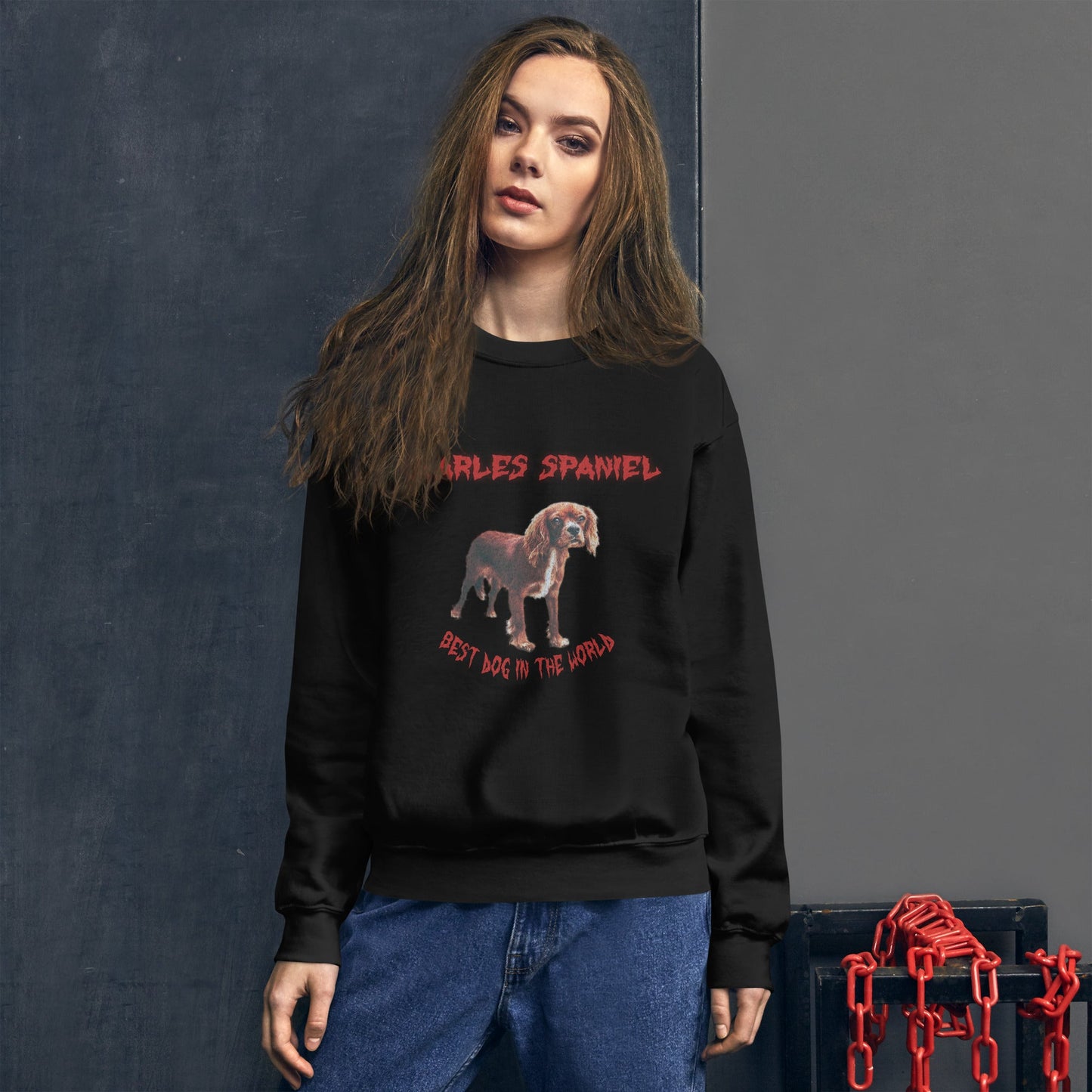 Red Hell Sweatshirt for Men Gift For Women and Dog Lover