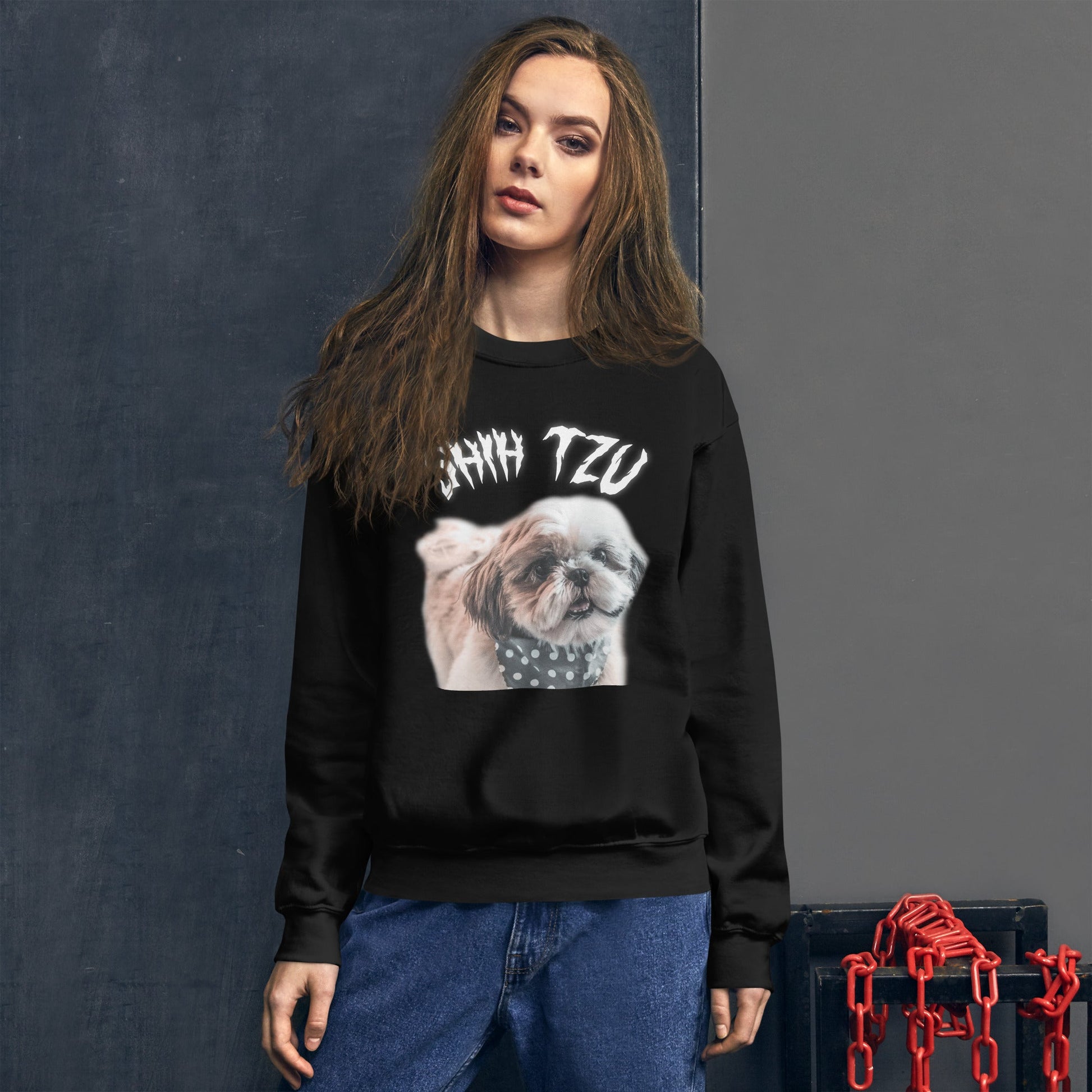 White Hell Sweatshirt for Men Gift For Women and Dog Lover