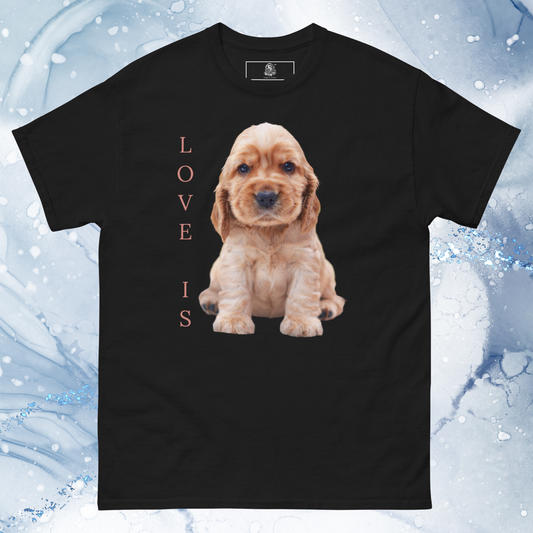 Love Is T-Shirt for Men Gift For Women and Dog Lover