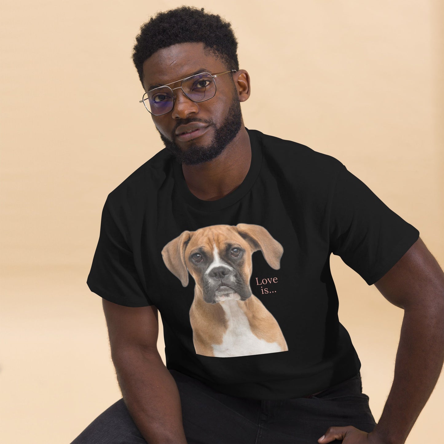 Love Is T-Shirt for Men Gift For Women and Dog Lover