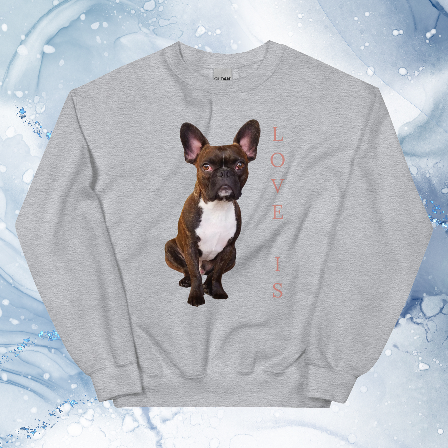 Love Is Sweatshirt for Men Gift For Women and Dog Lover