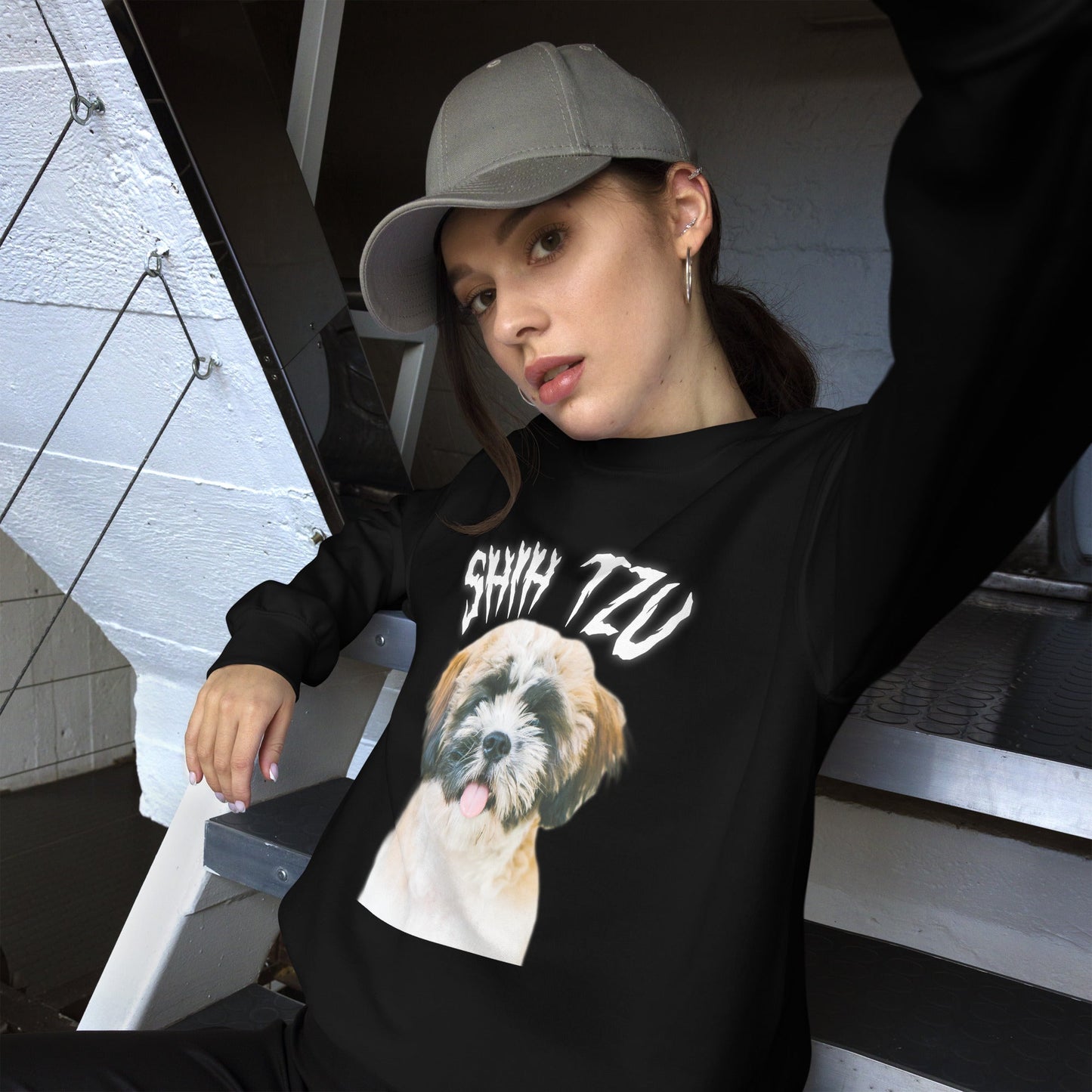 White Hell Sweatshirt for Men Gift For Women and Dog Lover