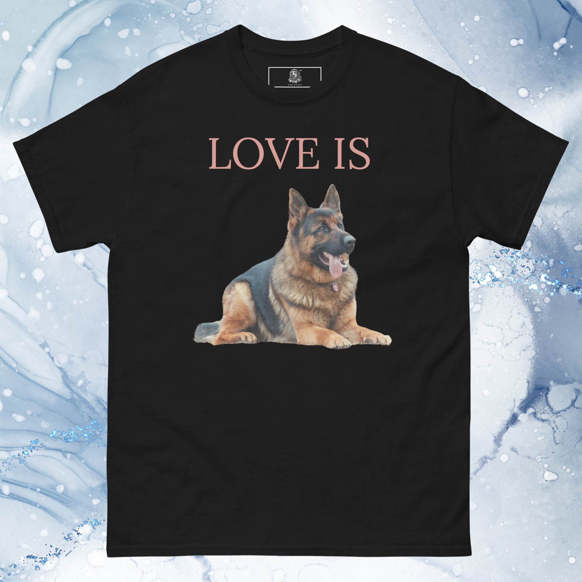 Love Is T-Shirt for Men Gift For Women and Dog Lover