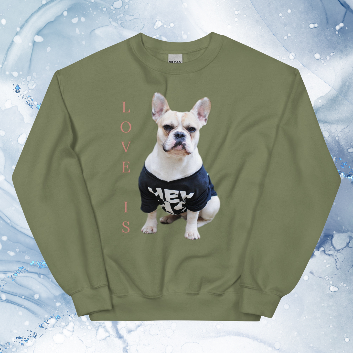 Love Is Sweatshirt for Men Gift For Women and Dog Lover