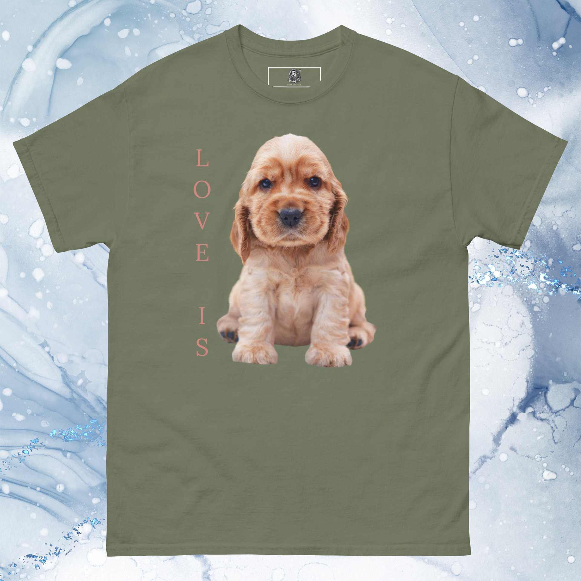 Love Is T-Shirt for Men Gift For Women and Dog Lover