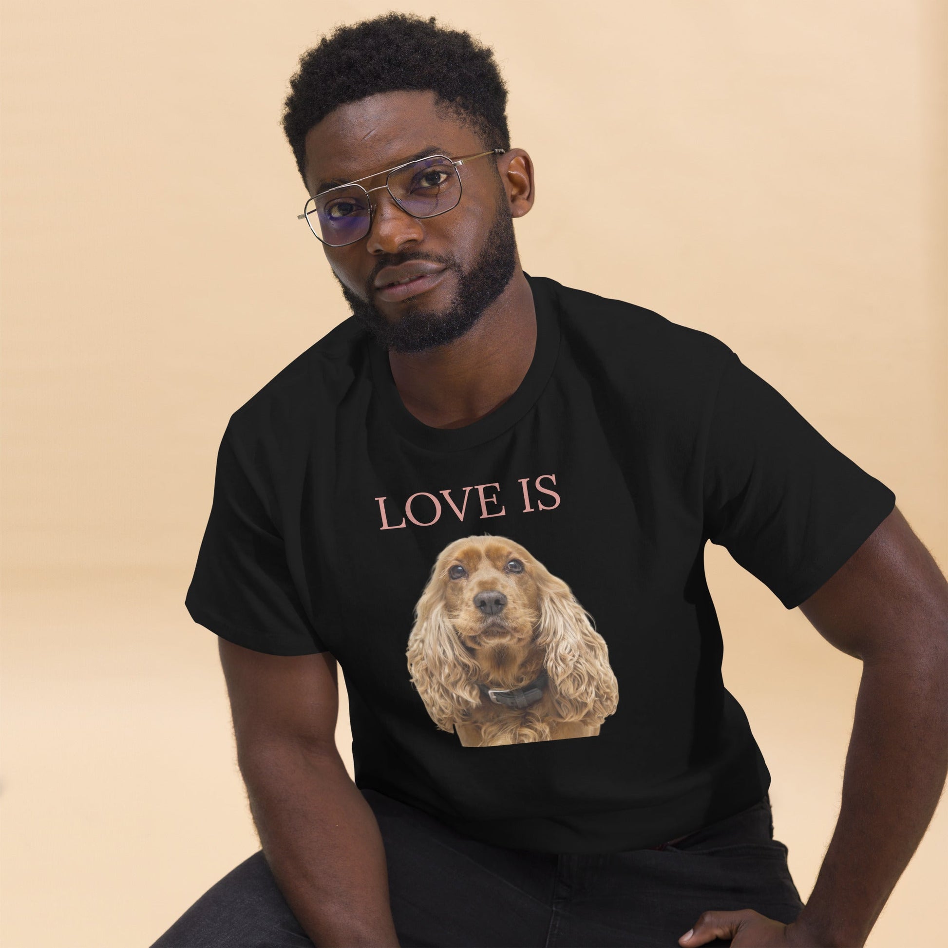 Love Is T-Shirt for Men Gift For Women and Dog Lover