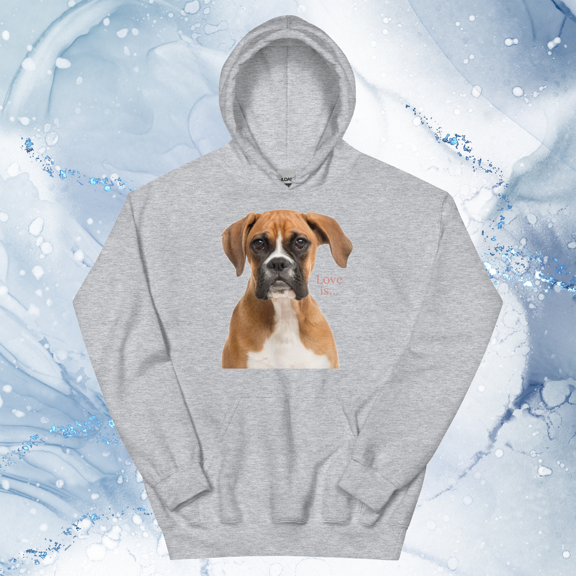 Love Is Hoodie for Men Gift For Women and Dog Lover