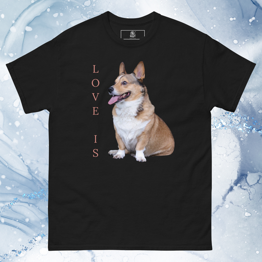 Love Is T-Shirt for Men Gift For Women and Dog Lover