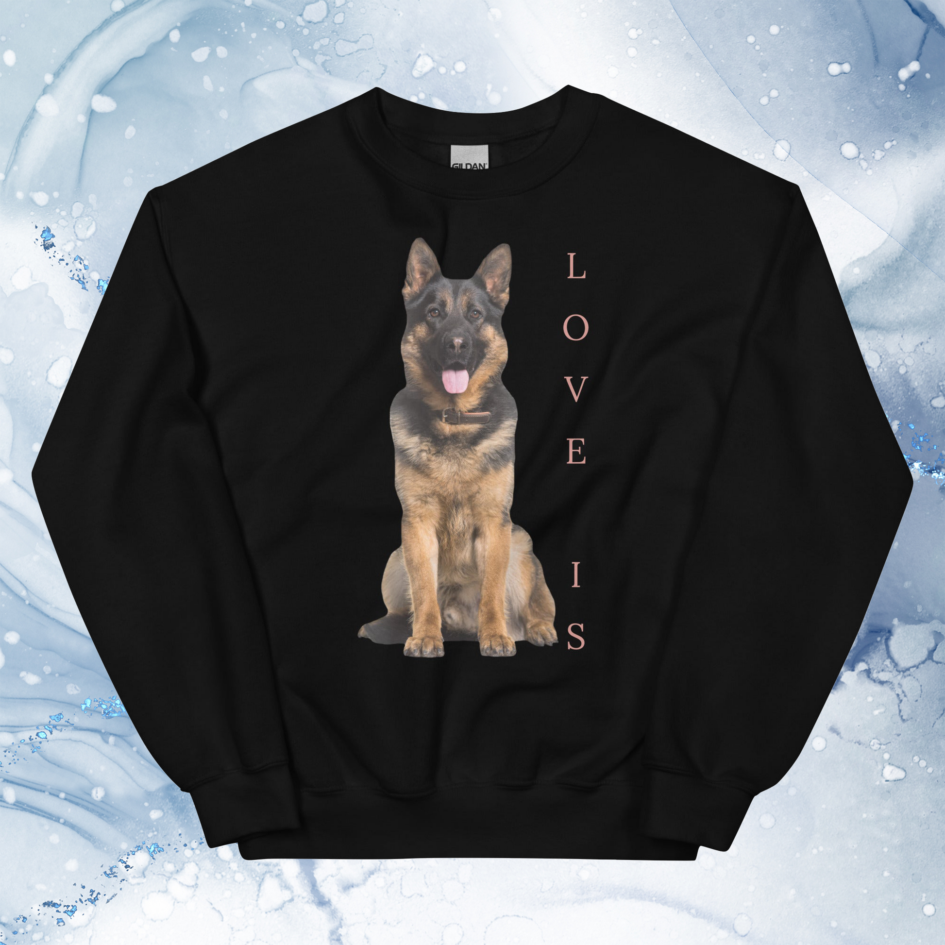 Love Is Sweatshirt for Men Gift For Women and Dog Lover