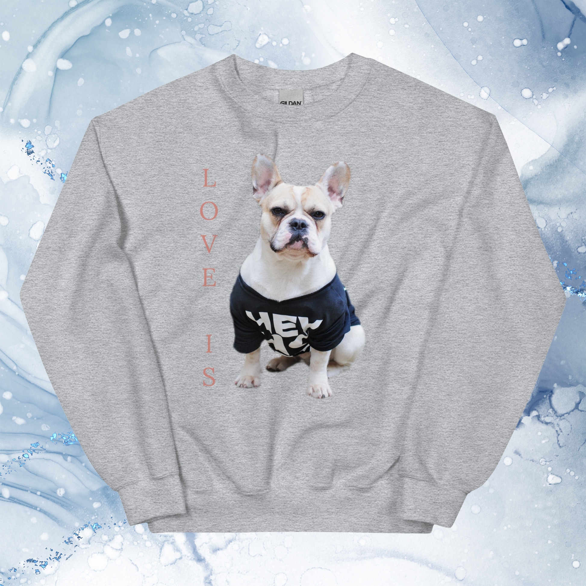 Love Is Sweatshirt for Men Gift For Women and Dog Lover