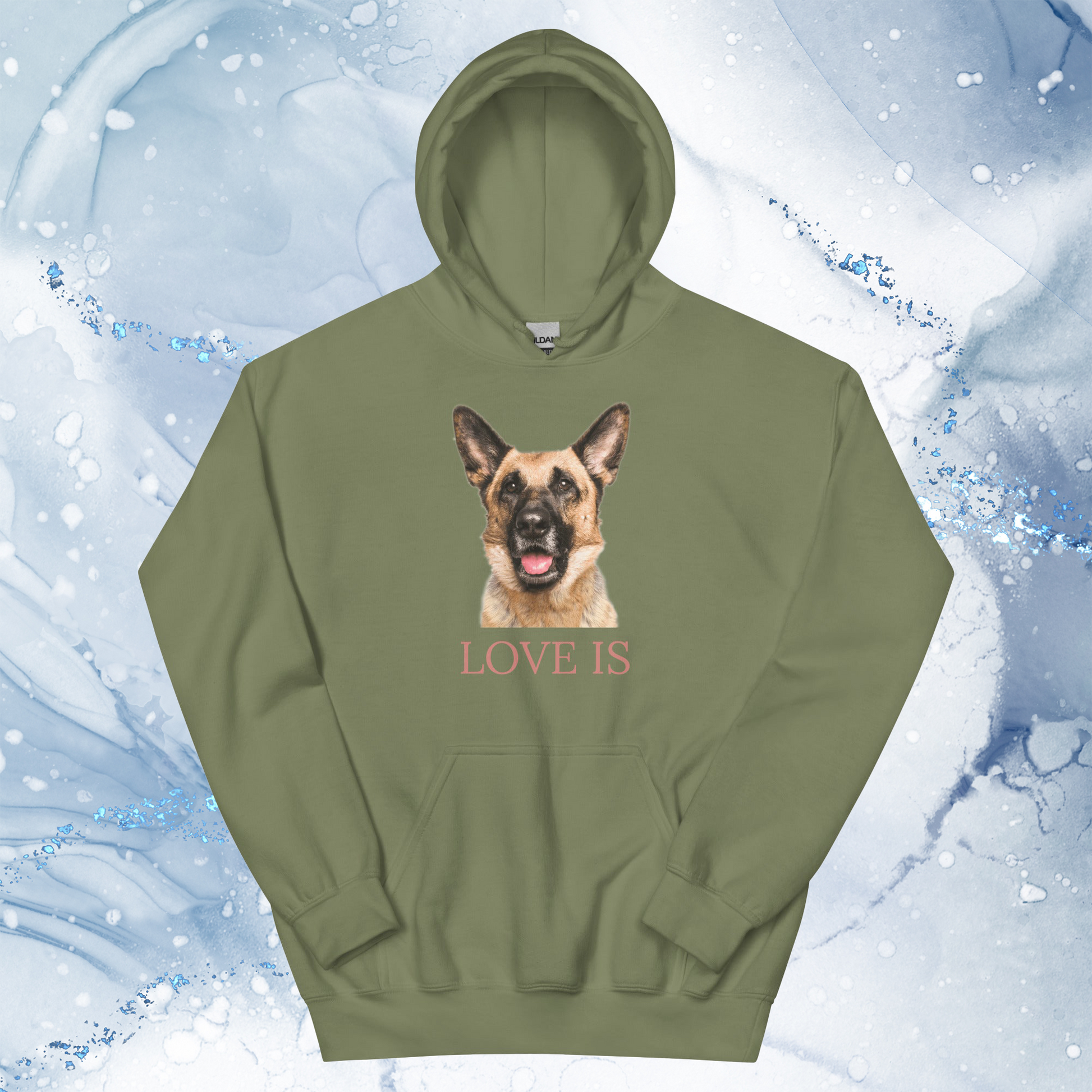 Love Is Hoodie for Men Gift For Women and Dog Lover