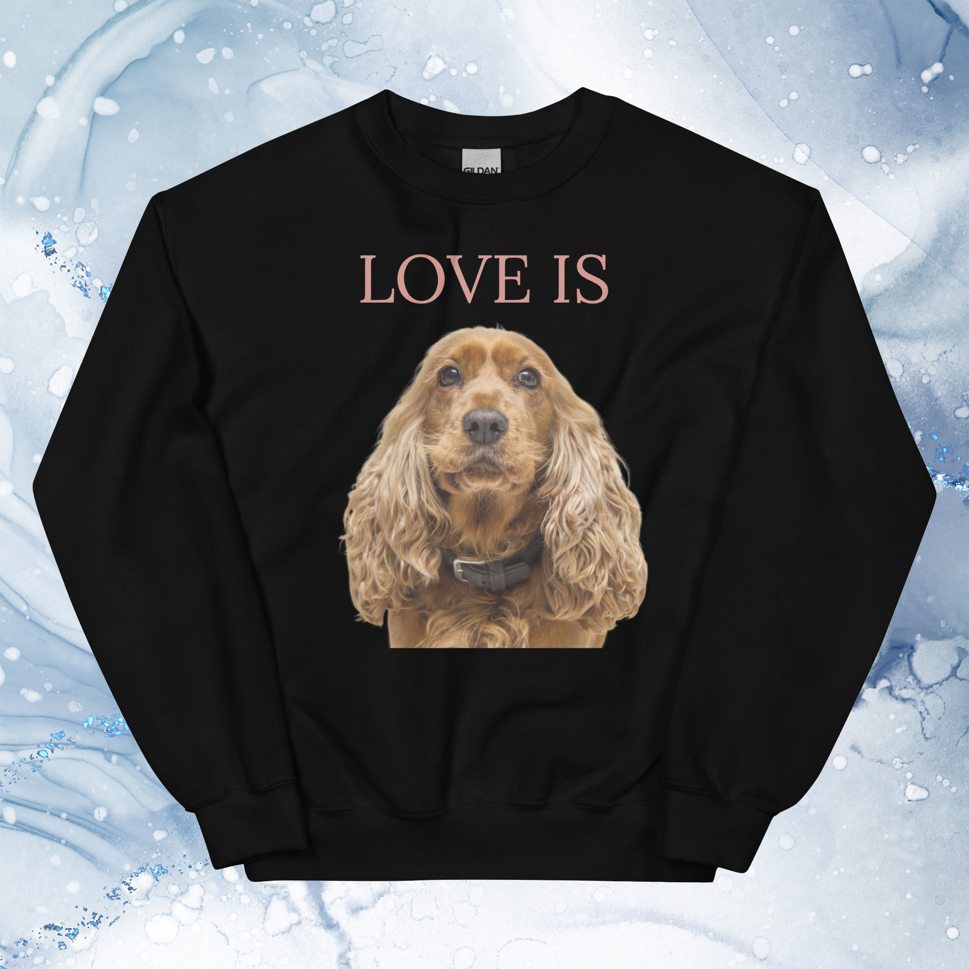 Love Is Sweatshirt for Men Gift For Women and Dog Lover