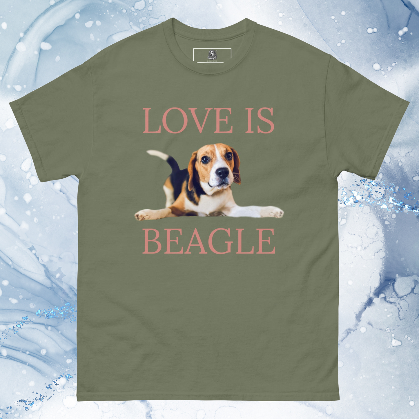 Love Is T-Shirt for Men Gift For Women and Dog Lover