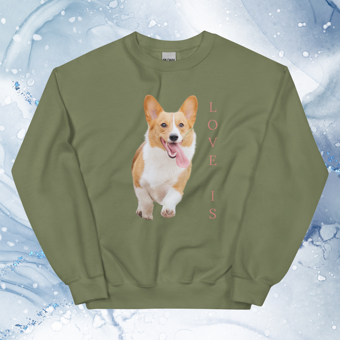 Love Is Sweatshirt for Men Gift For Women and Dog Lover