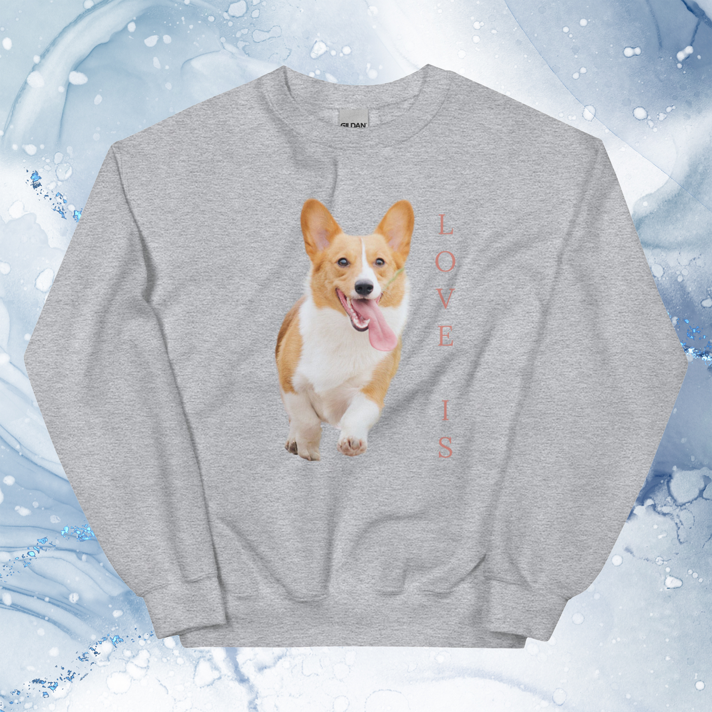 Love Is Sweatshirt for Men Gift For Women and Dog Lover