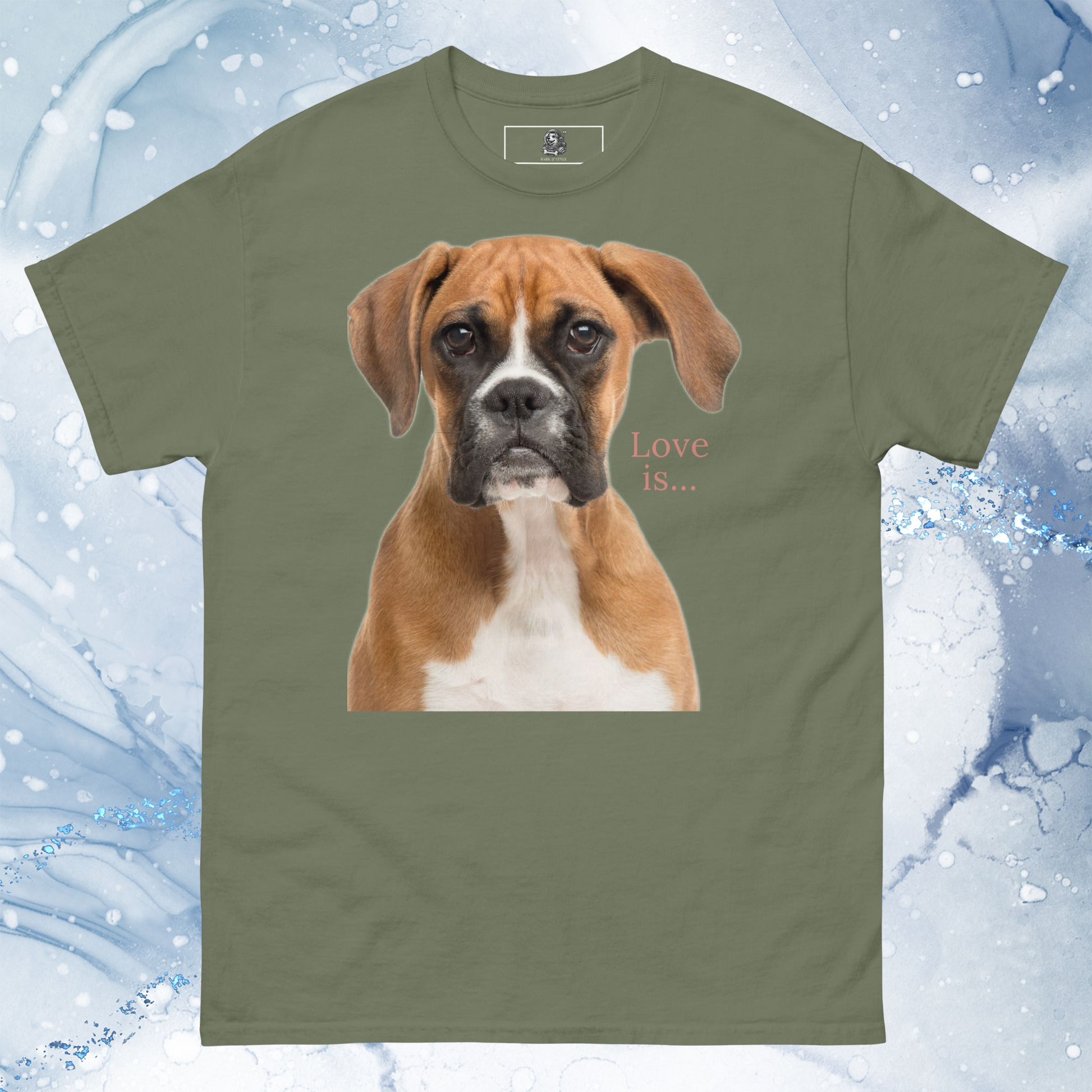 Love Is T-Shirt for Men Gift For Women and Dog Lover