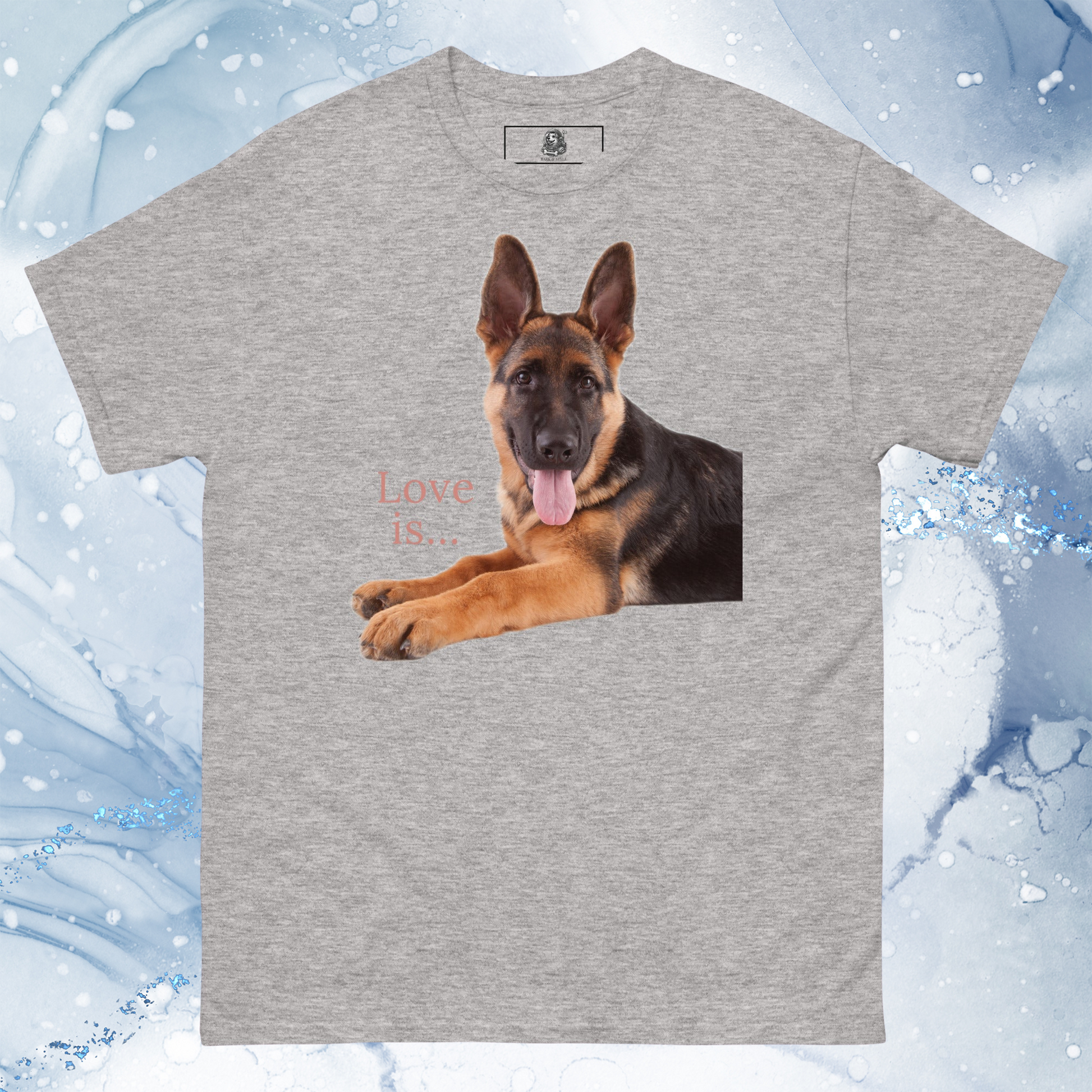 Love Is T-Shirt for Men Gift For Women and Dog Lover