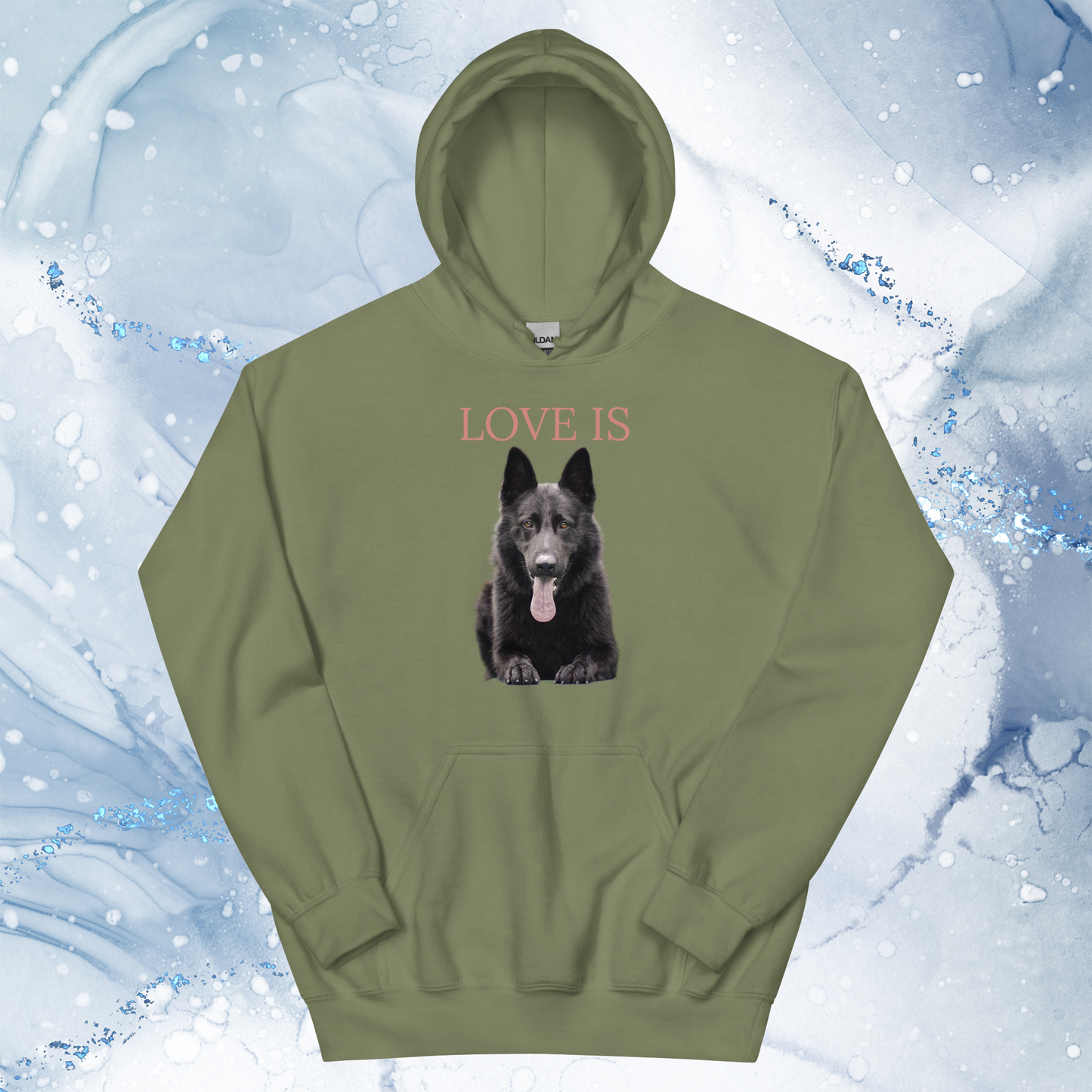 Love Is Hoodie for Men Gift For Women and Dog Lover