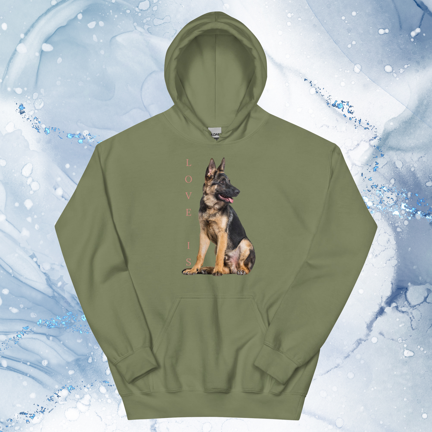 Love Is Hoodie for Men Gift For Women and Dog Lover