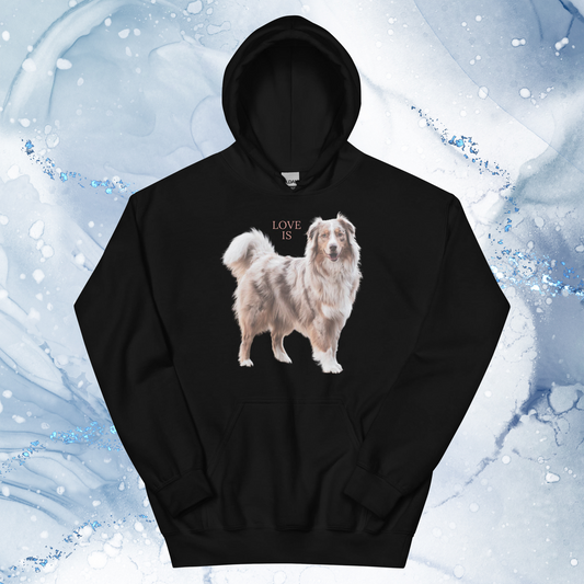 Love Is Hoodie for Men Gift For Women and Dog Lover