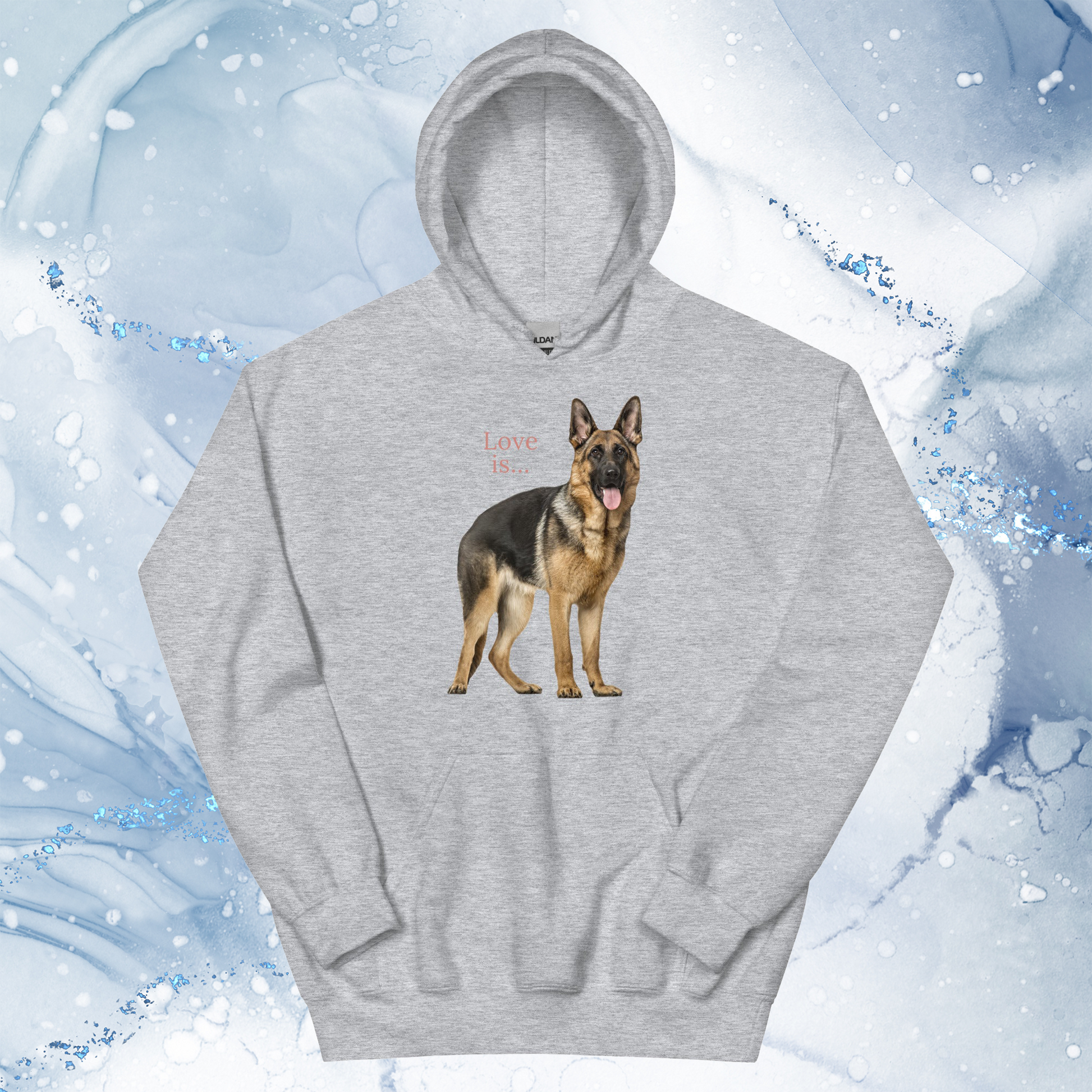 Love Is Hoodie for Men Gift For Women and Dog Lover