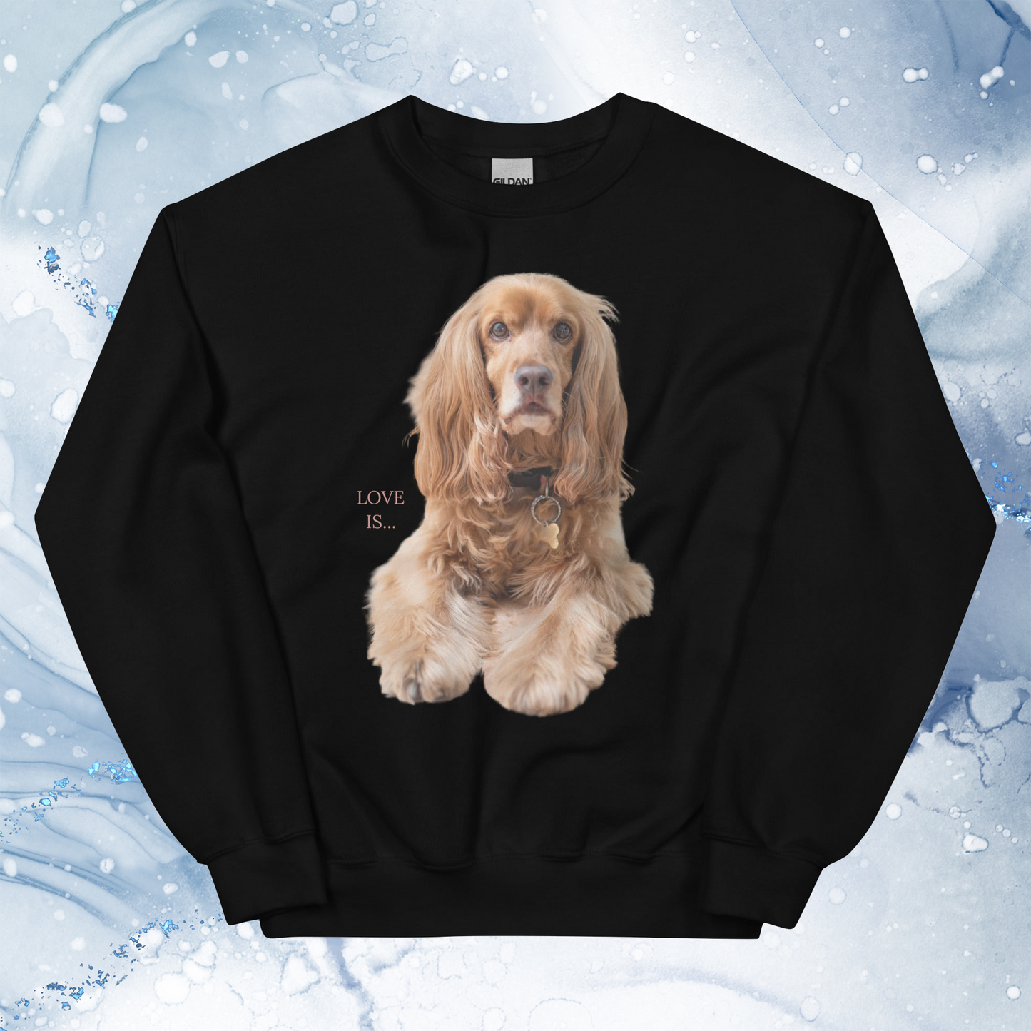 Love Is Sweatshirt for Men Gift For Women and Dog Lover