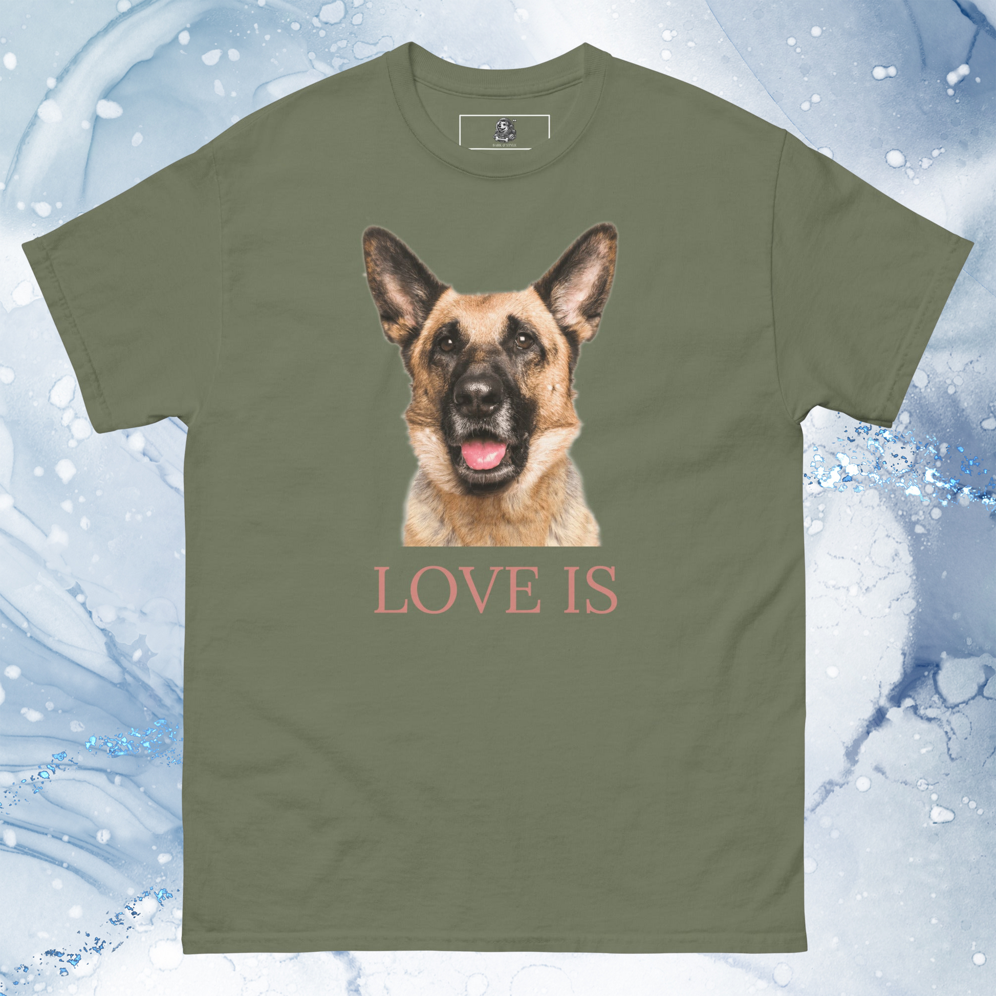 Love Is T-Shirt for Men Gift For Women and Dog Lover