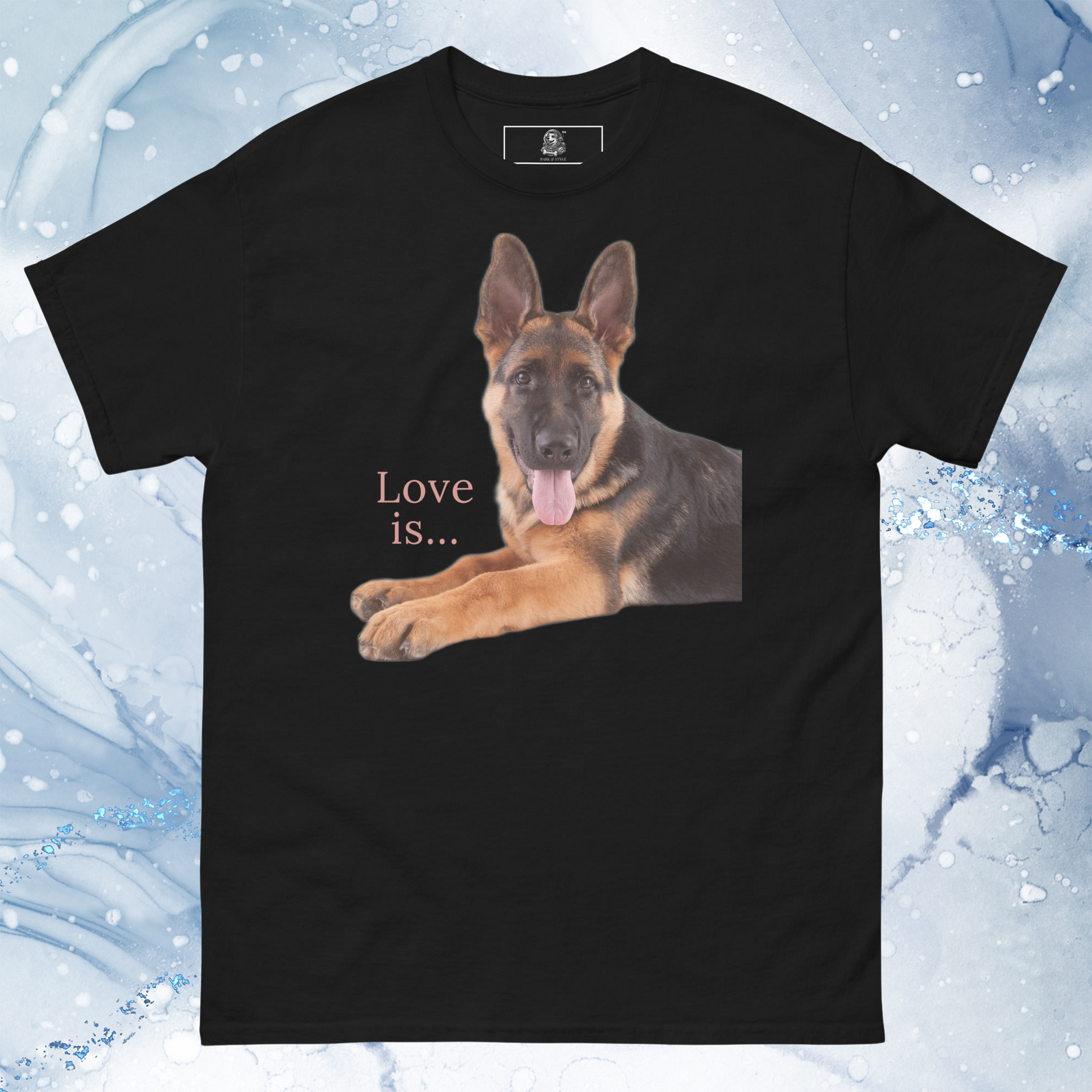 Love Is T-Shirt for Men Gift For Women and Dog Lover