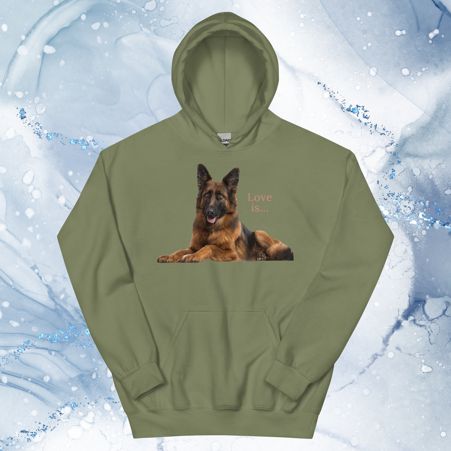 Love Is Hoodie for Men Gift For Women and Dog Lover