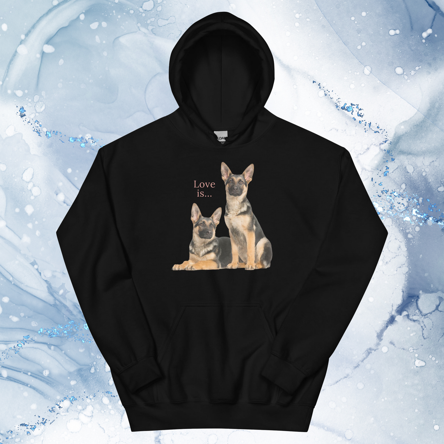 Love Is Hoodie for Men Gift For Women and Dog Lover